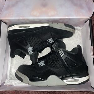 2022 Air Jordan 4 “Black Canvas” pre-owned